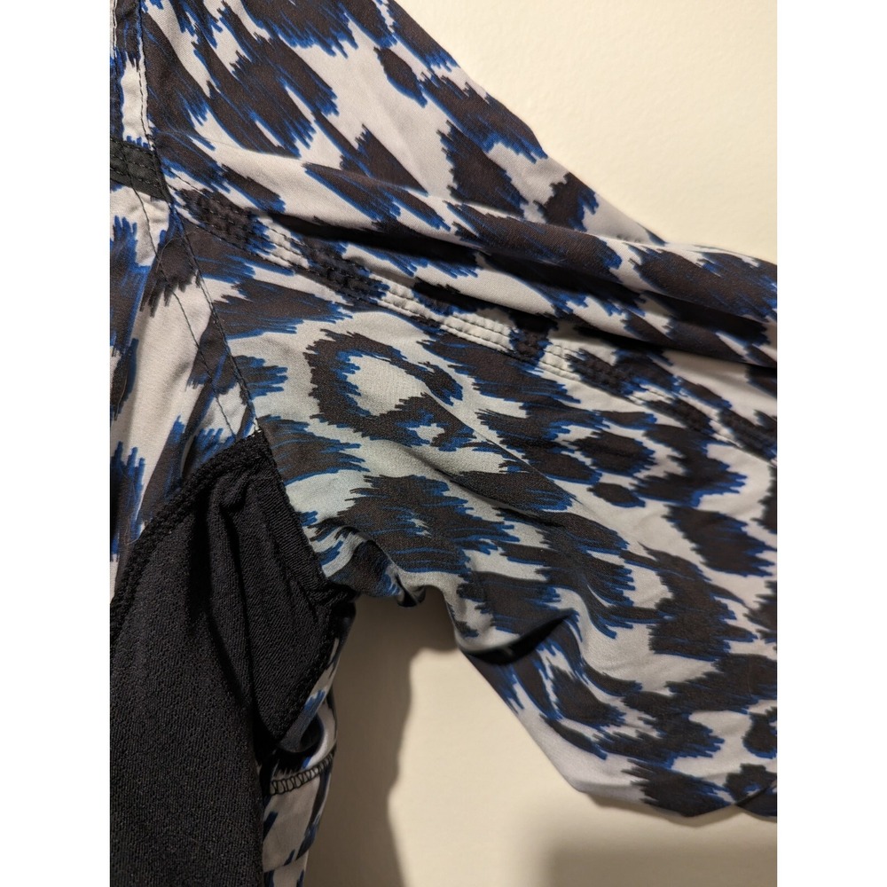 Lululemon RARE Downtime Sprinkler IKAT Hooded Vented Jacket Seawheeze Size 8 - Picture 7 of 8